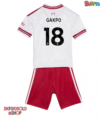 Liverpool Cody Gakpo #18 Udebanesæt Børn 2026-27 Kort ærmer (+ korte bukser)